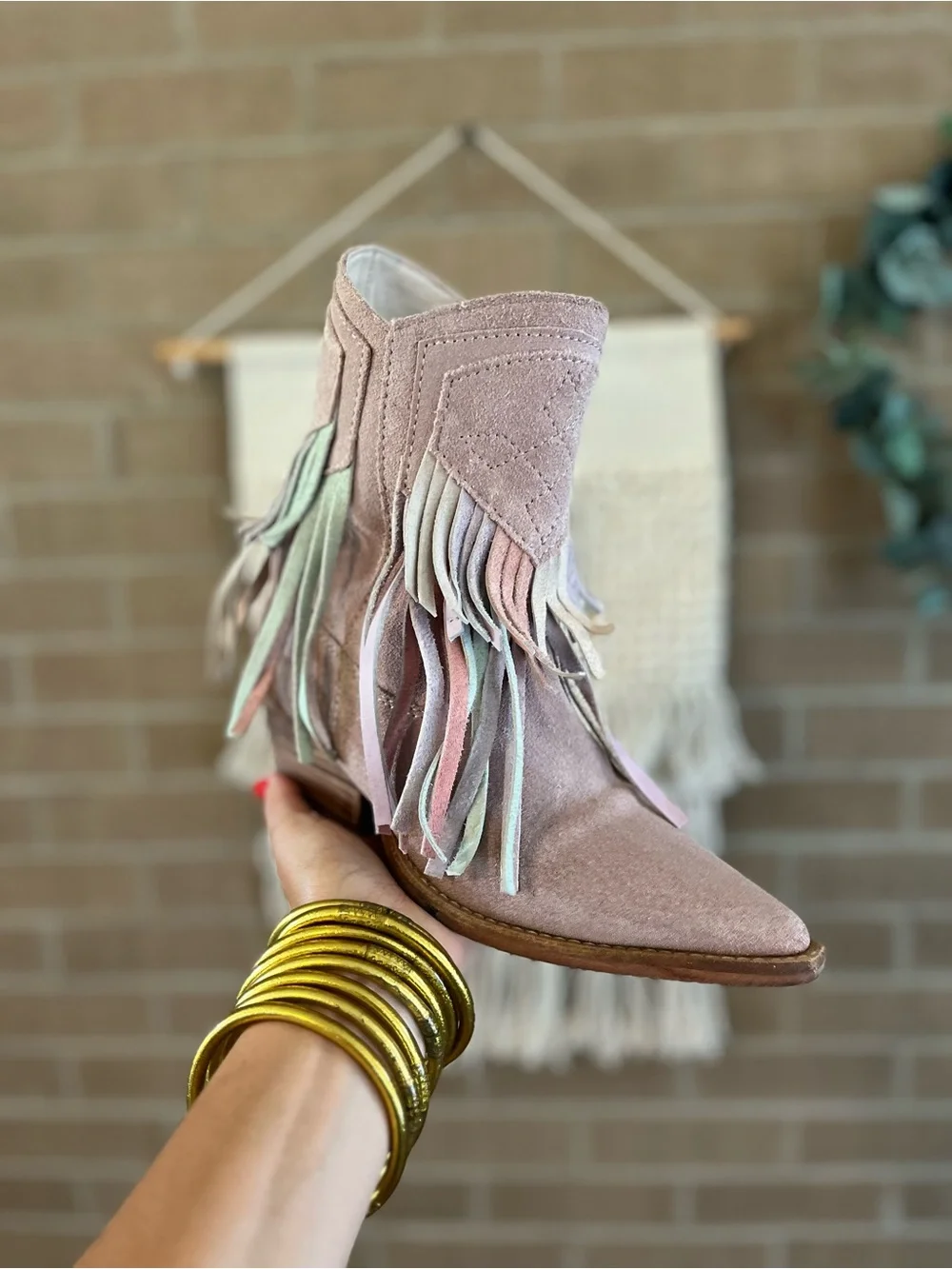 Free People Lawless Fringe Bootie